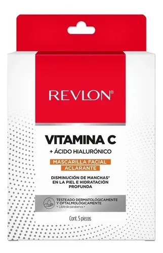 REVLON MASCARILLA FACIAL VITAMINA C X 5 UND