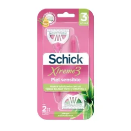 SCHICK XTREME3 PIEL SENSIBLE X 2 UND