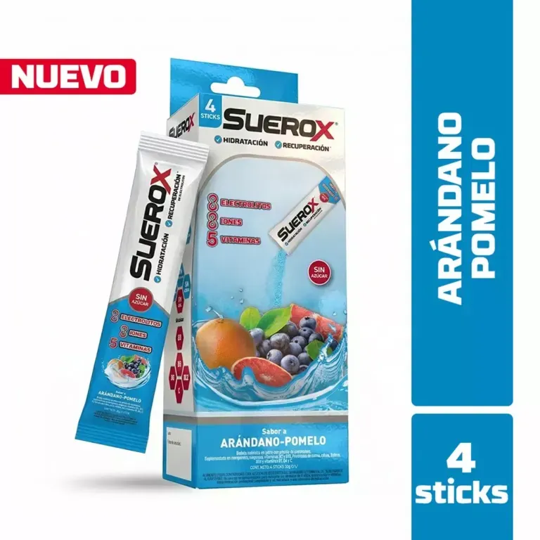 SUEROX POLVO ARANDANO POMELO 20 GR X 15 UND
