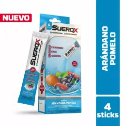 SUEROX POLVO ARANDANO POMELO 20 GR X 15 UND