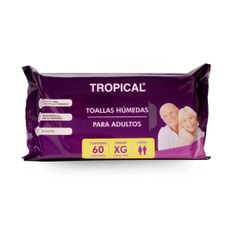 TOALLA HUMEDA ADULTO X 60 UND TROPICAL