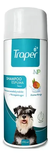 TRAPER SHAMPOO ESPUMA SECA PERRO X 170 ML