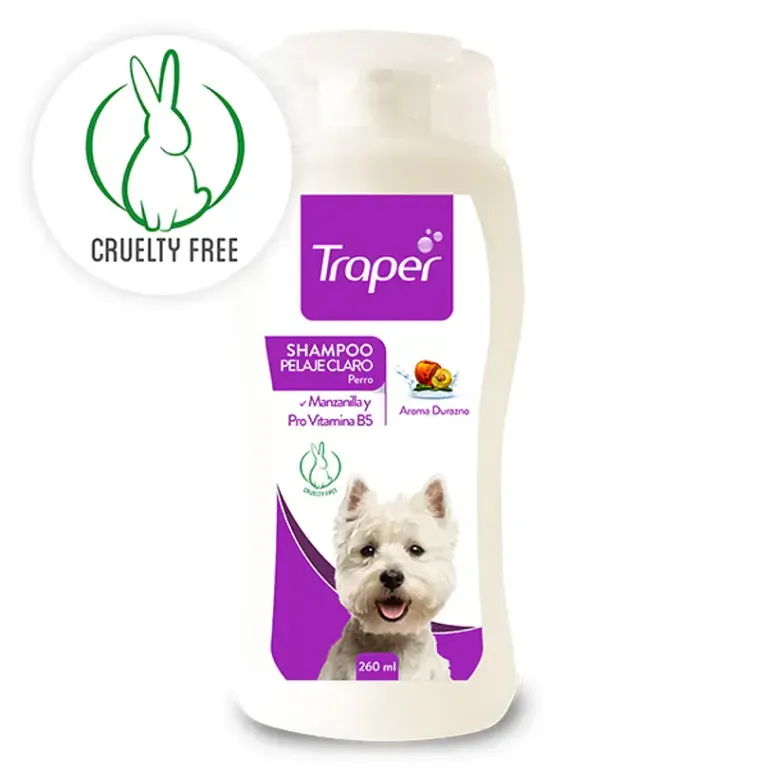 TRAPER SHAMPOO PERRO PELAJE CLARO X 260 ML