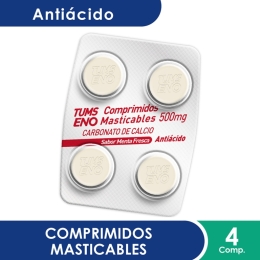 TUMS ENO ANTIÁCIDO 500 MG X 48 COMPRIMIDOS MASTICABLES