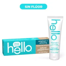 HELLO CRE BLANQUEAMIENTO NATURAL FLUOR X 133 GR