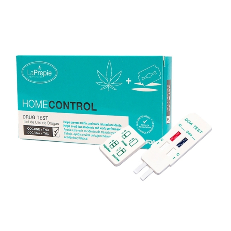 TEST DROGA MARIHUANA-COCAINA X 1 UND HOME CONTROL