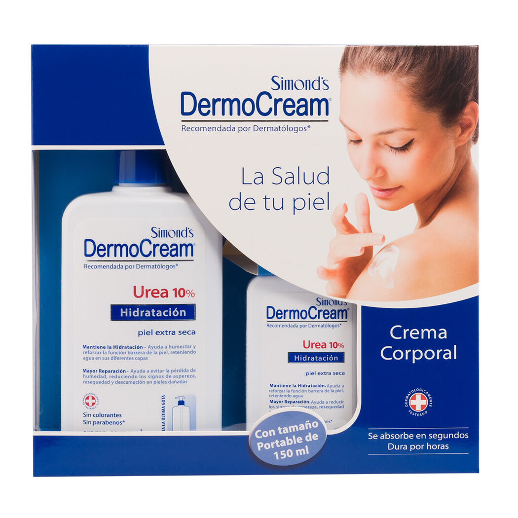 DERMOCREAM ESTUCHE UREA 10% X 400 ML + 150 ML