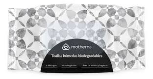 TOALLITAS HUMEDAS WATERWIPES HIPOALER BIO MOTHERNA GRIS X 60 UND