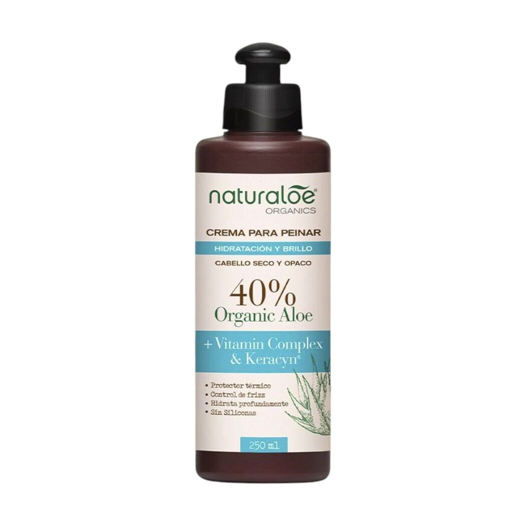  Crema de Peinar Hidratación y Brillo x 250 ml Naturaloe