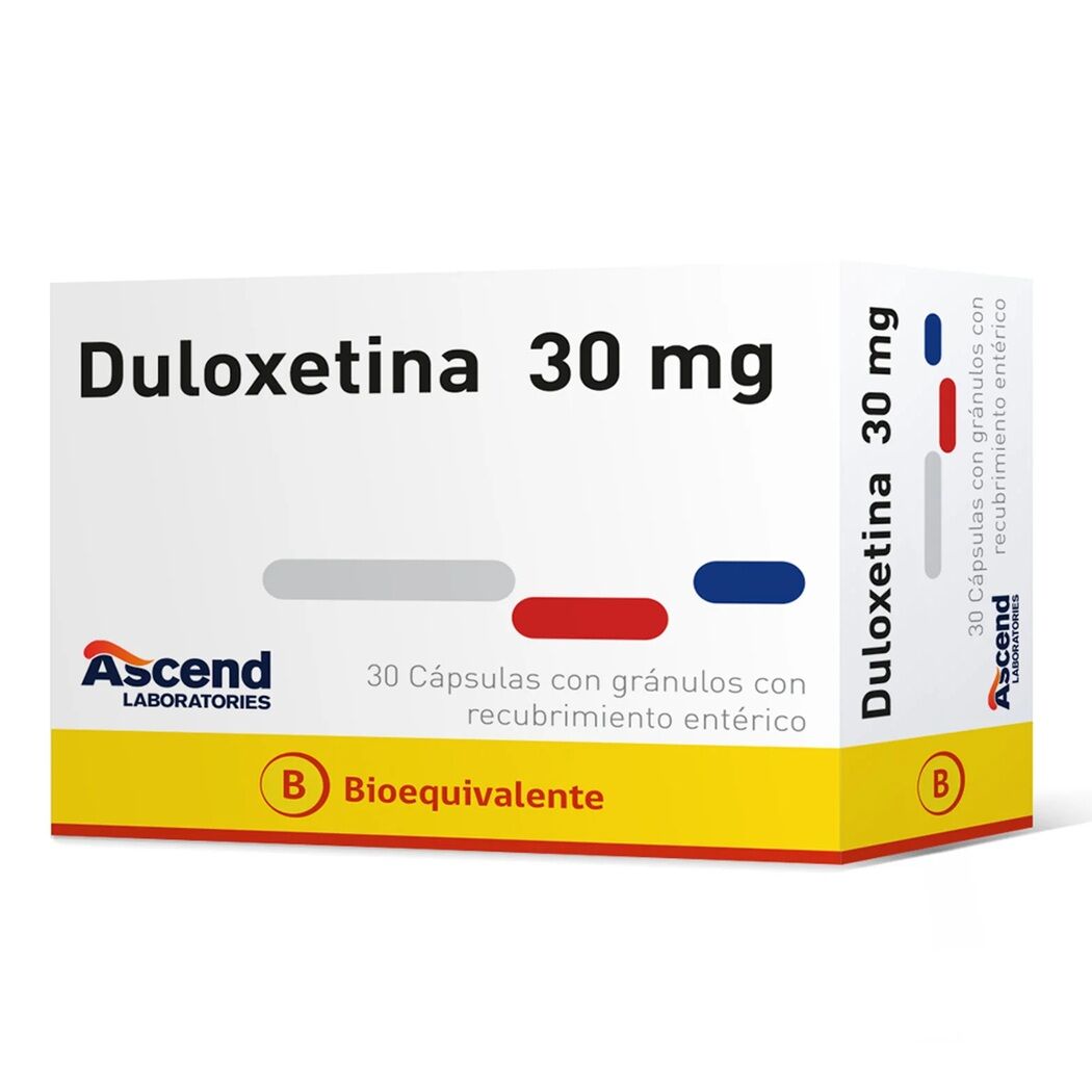Duloxetina 30 mg x 30 cápsulas