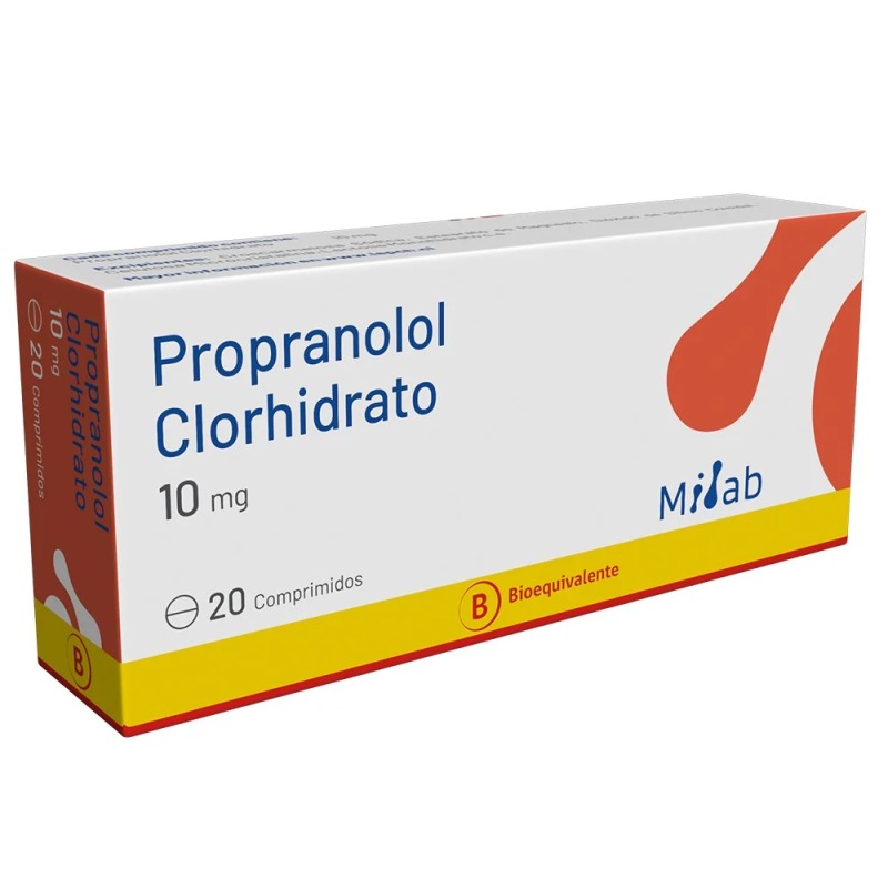 PROPRANOLOL COM 10 MG X 20...