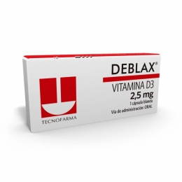 DEBLAX VIT D3 100.000 UI CAP BLA 2,5 MG X 1