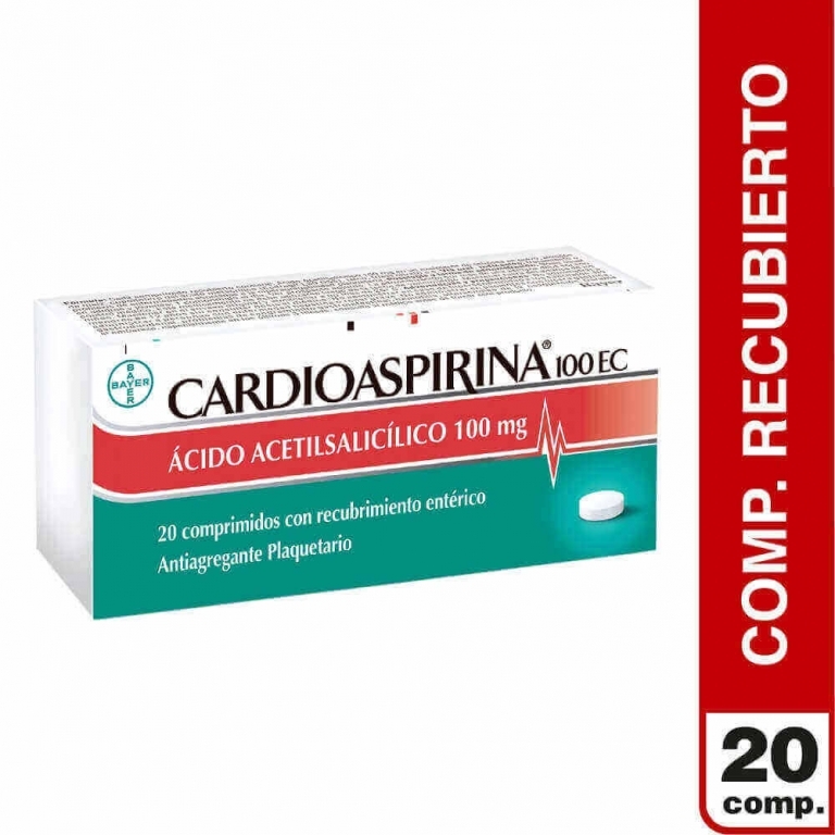 CARDIOASPIRINA COM 100 MG X 20