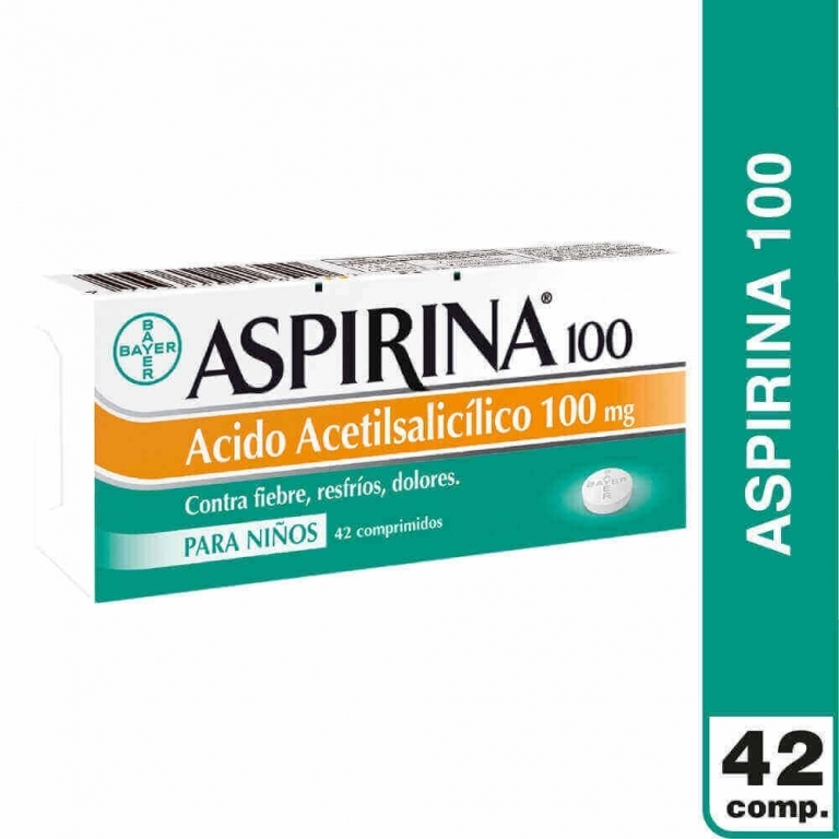 Aspirina Infantil 100 mg x 42 comprimidos
