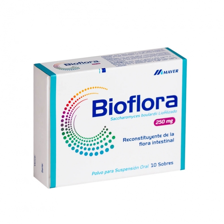 BIOFLORA 250 MG X 10 SOBRES EN POLVO PARA SUSPENSIÓN ORAL