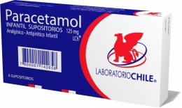 PARACETAMOL INFANTIL 125 MG X 6 SUPOSITORIOS