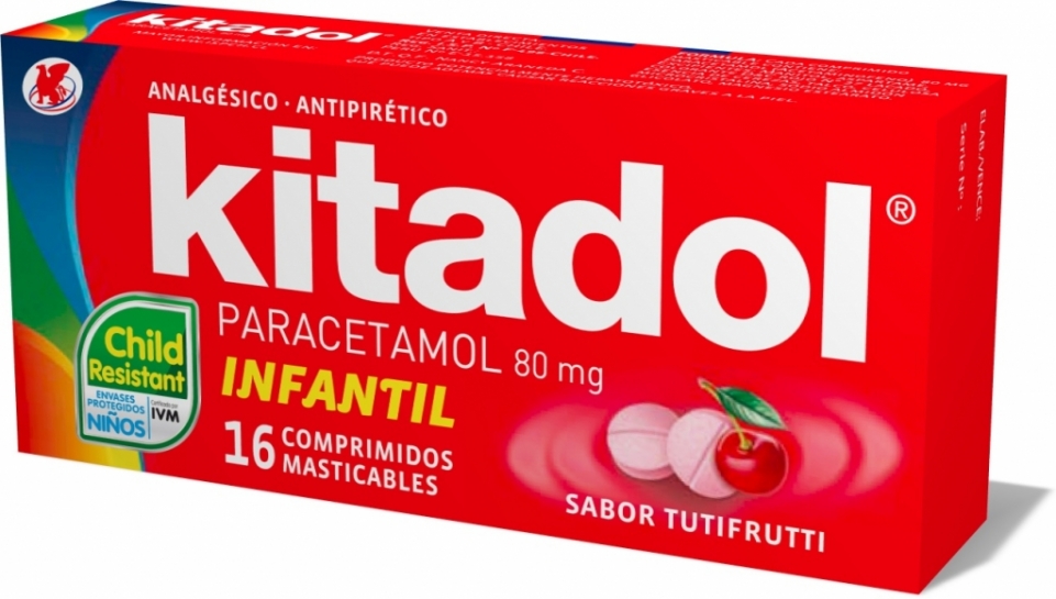 KITADOL INF COM MAS 160 MG X 16