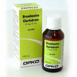 BROMHEXINA JARABE 4 MG X 100 ML 