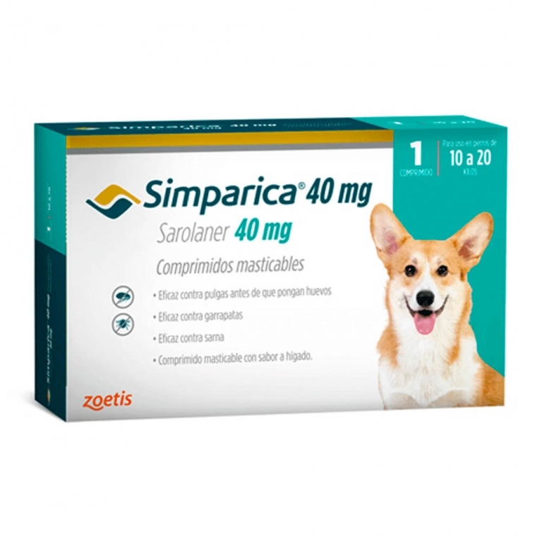 SIMPARICA COM MAST 40 MG X 1