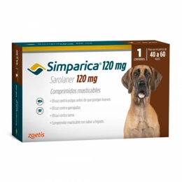 Simparica 120 mg para 40 a 60 kilos x 1 comprimido