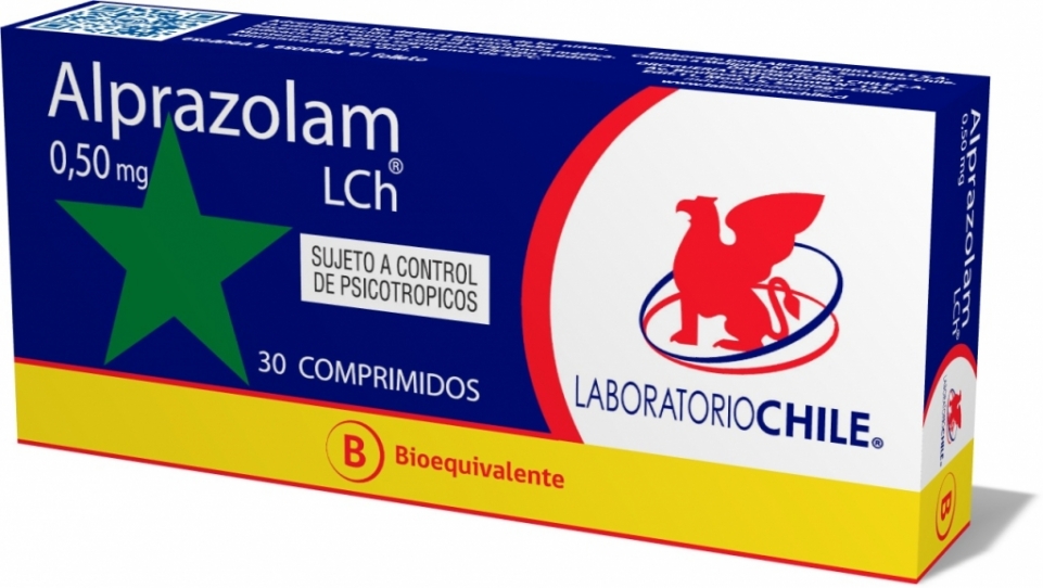 ALPRAZOLAM COM 0,5 MG X 30 CHILE (BE)