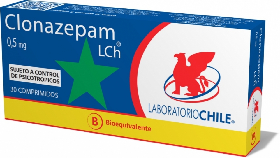 CLONAZEPAM 0,5 MG X 30 COMPRIMIDOS