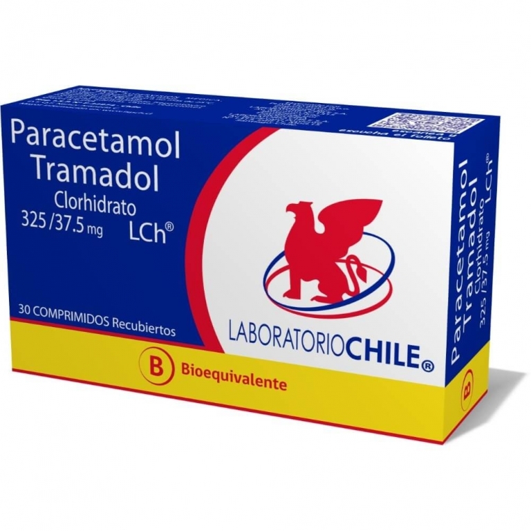 TRAMADOL+PARACETAMOL COM 37,5/325 MG X 30 CHILE