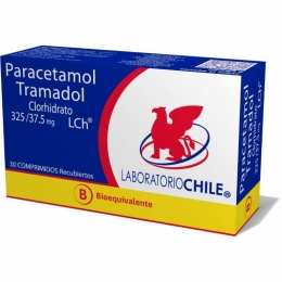 TRAMADOL+PARACETAMOL 37,5/325 MG X 30 COMPRIMIDOS CHILE