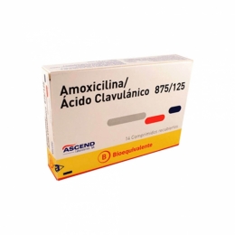 AMOXICILINA+ACID/CLAV COM 875/125 MG X 14