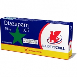 DIAZEPAM 10 MG X 20 COMPRIMIDOS CHILE (BE)