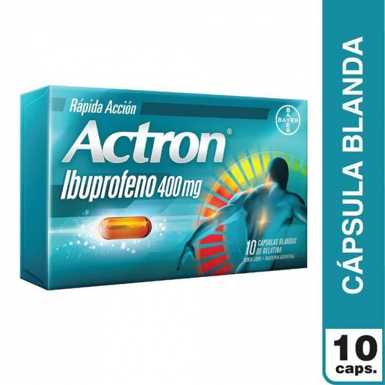 ACTRON  400 MG X 10 CAPSULAS