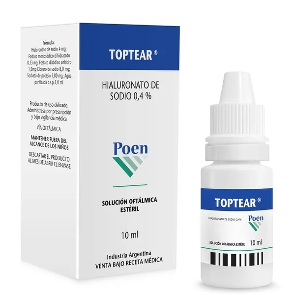 TOPTEAR 0,4% X 10 ML SOLUCIÓN OFTÁLMICA (DM)