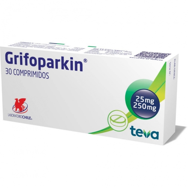 GRIFOPARKIN 250/25 X 30 COMPRIMIDOS