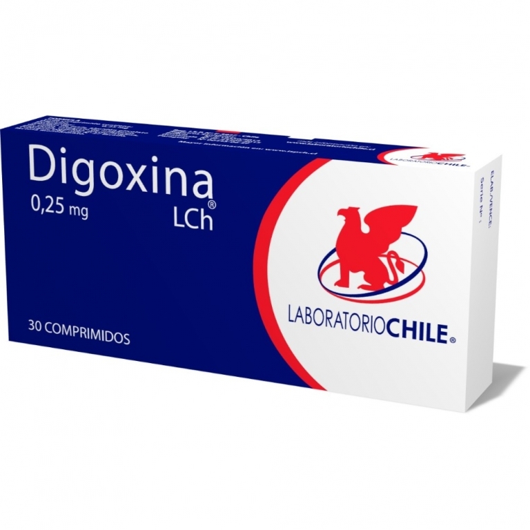 DIGOXINA 0,25 MG X 30 COMPRIMIDOS CHILE