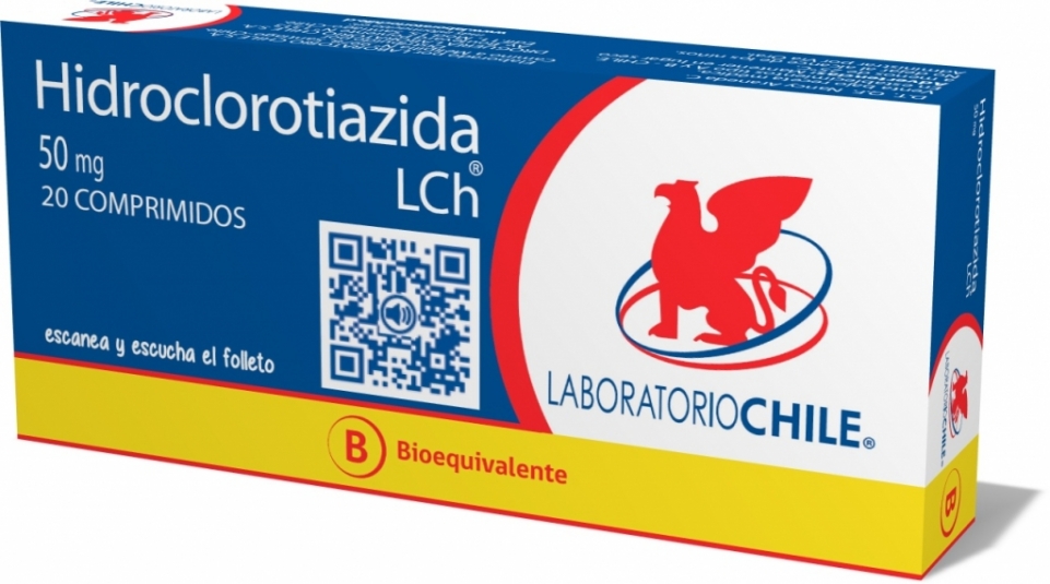 HIDROCLOROTIAZIDA 50 MG X 20 COMPRIMIDOS
