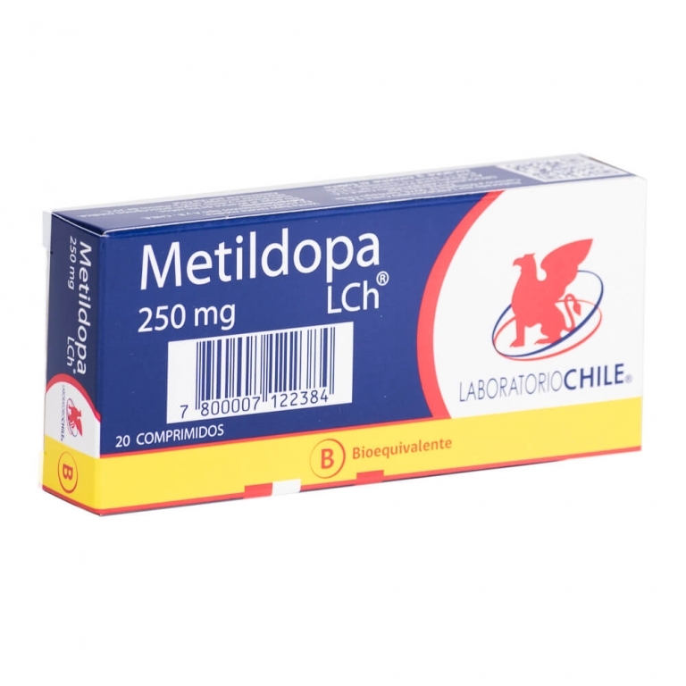 METILDOPA  250 MG X 20 COMPRIMIDOS