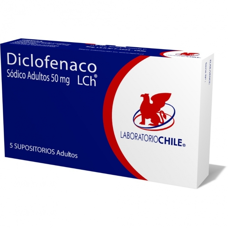 DICLOFENACO ADULTO 50 MG X 5 SUPOSITORIOS