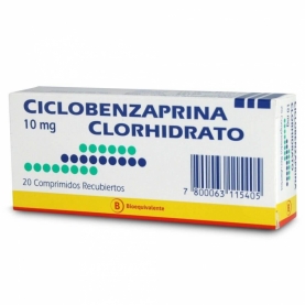 CICLOBENZAPRINA COM 10 MG X 20 (BE)