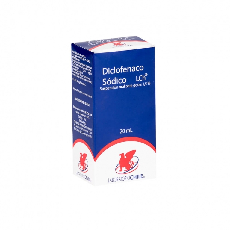 Diclofenaco sódico gotas 1,5%  x20mL