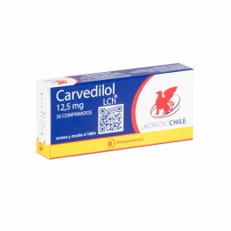 CARVEDILOL 12,5 MG X 30 COMPRIMIDOS
