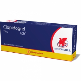 CLOPIDOGREL 75 MG X 30 COMPRIMIDOS CHILE