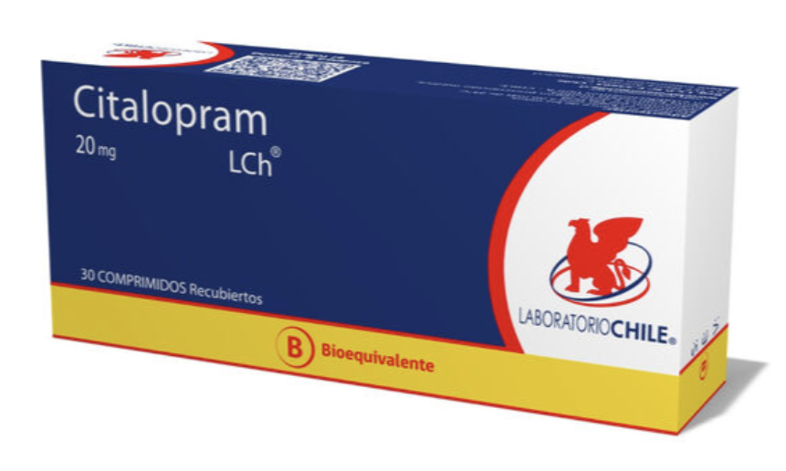 CITALOPRAM 20 MG X 30 CAPSULAS