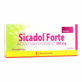 SICADOL FTE COM 500 MG X 10...