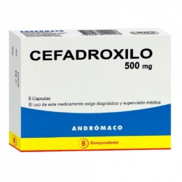 CEFADROXILO CAP 500 MG X 8 AND (BE)