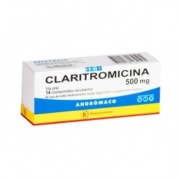 CLARITROMICINA 500 MG X 14 CAPSULAS