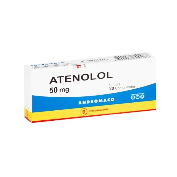 Atenolol 50 mg x 20 comprimidos