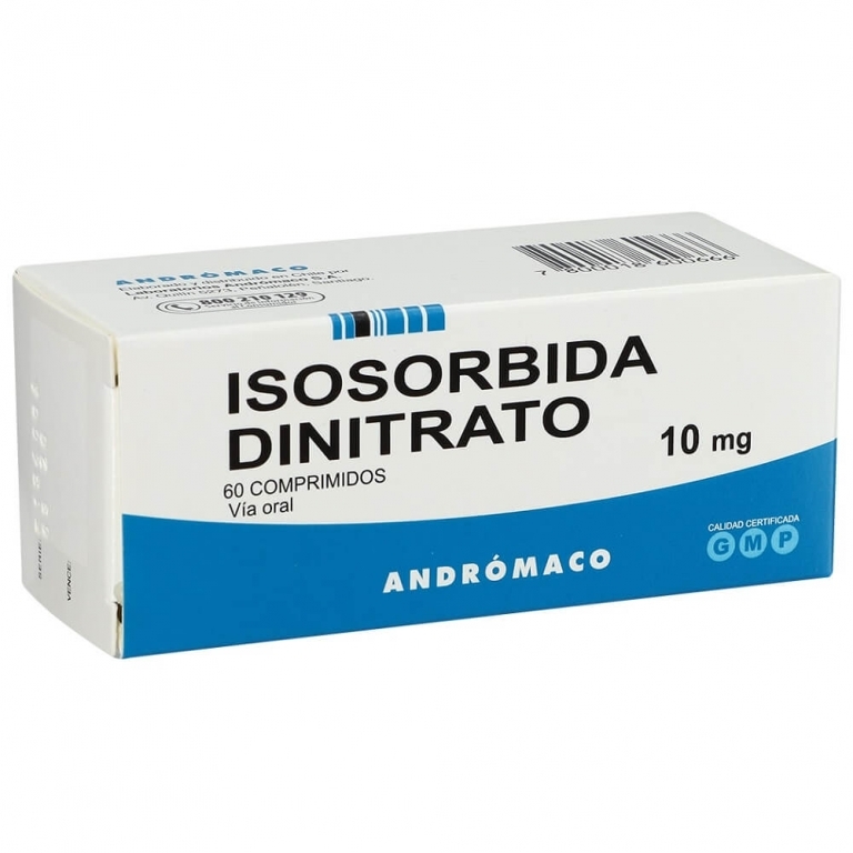 ISOSORBIDE DINITRATO COM 10 MG X 60 MINT