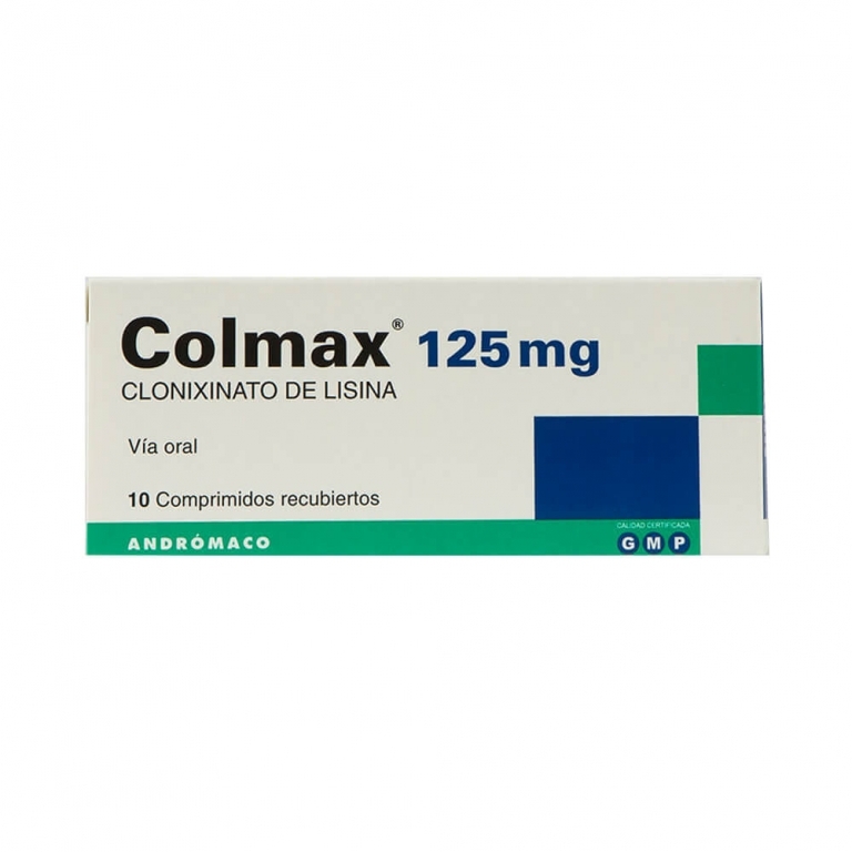 COLMAX COM 125 MG X 10 AND (CLONIXILISINA)