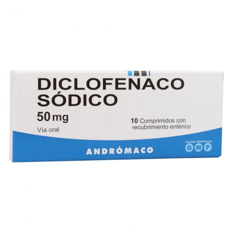 DICLOFENACO 50 MG X 10 COMPRIMIDOS ANDROMACO