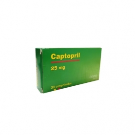 CAPTOPRIL COM 25 MG X 30 MINT